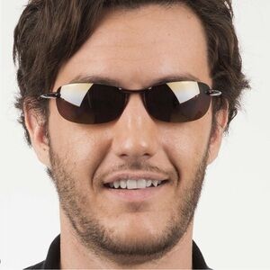 Authentic Maui Jim Makaha Polarized Sport Sunglasses 405-02 Black/Gray. …